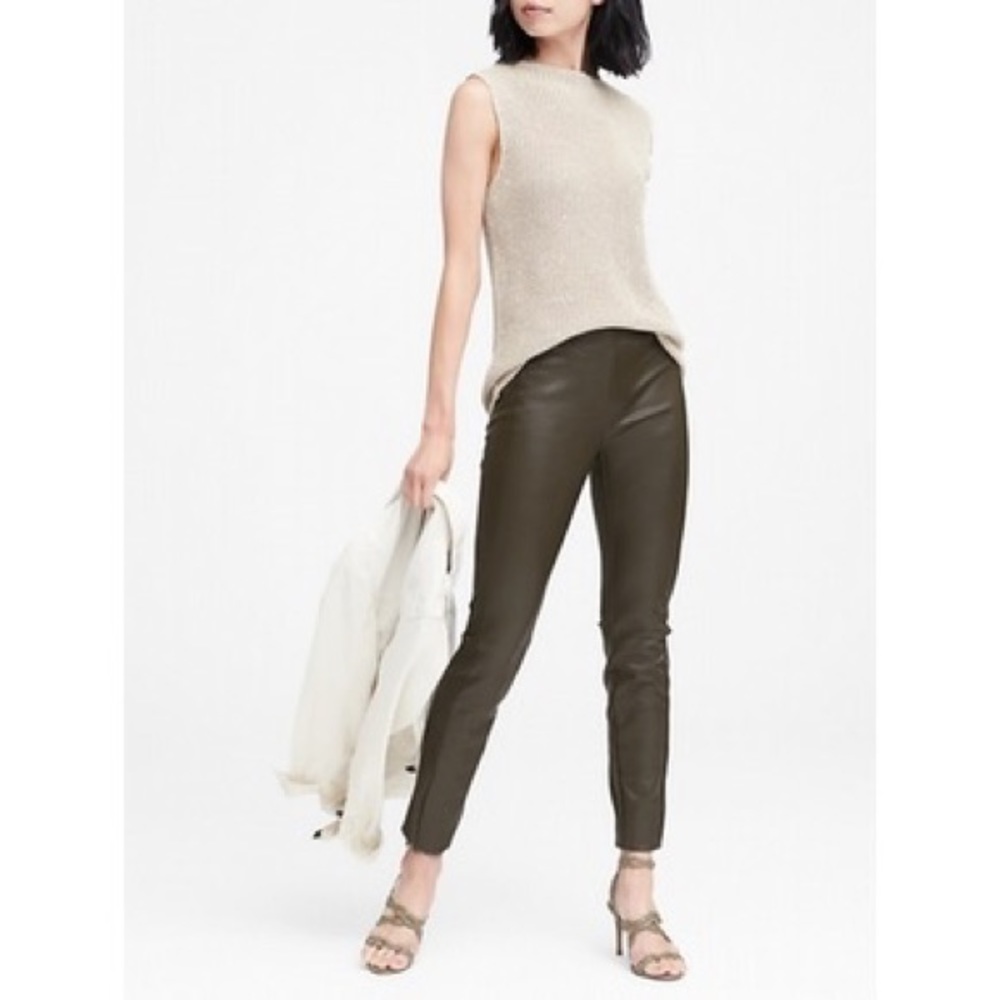 Vegan leather leggings